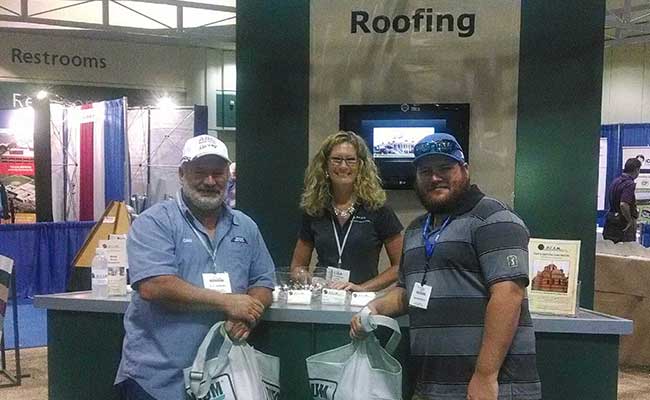 Greenling Roofing Team during roofing tradeshow | Naples Roofing Contractors
