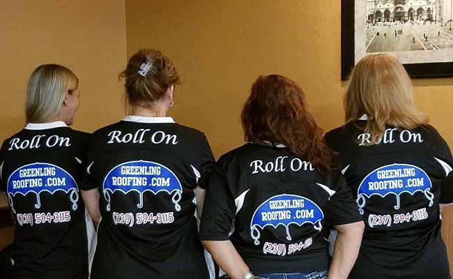 Greenling Roofing, Inc. sponsored bowling team Roll On | Greenling Roofing, Inc. Naples Roofing Contractors